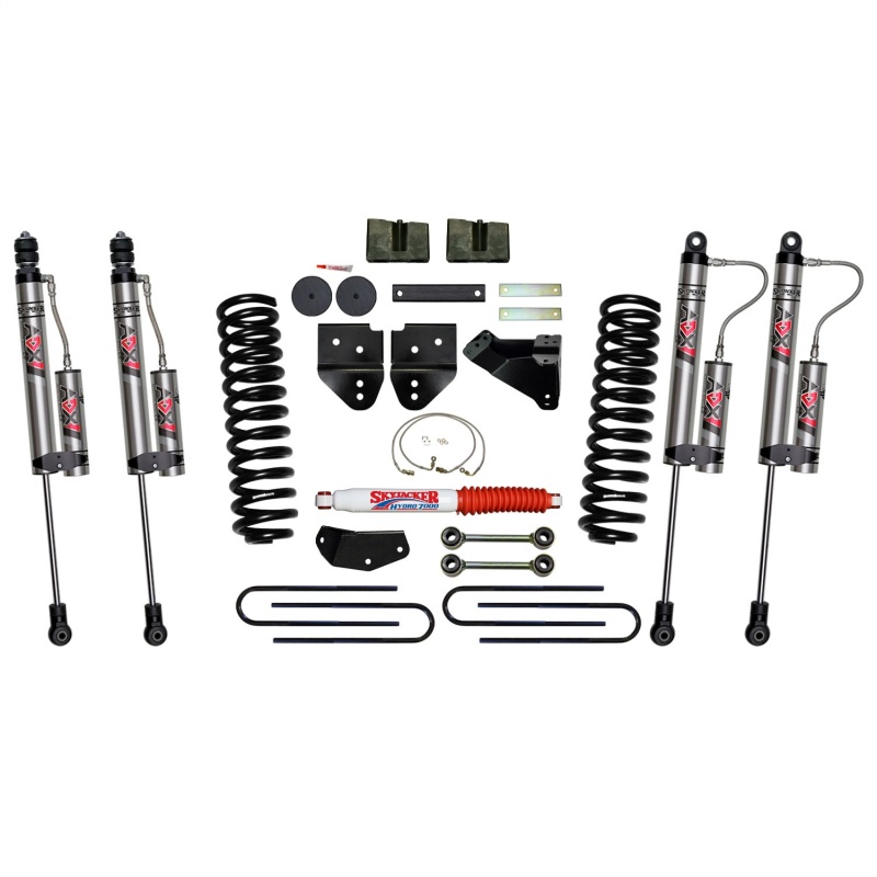 Ford F250 Suspension Lift Kit - Skyjacker - 4-inch with ADX 2.0 Remote Reservoir Monotube Shocks - 2008