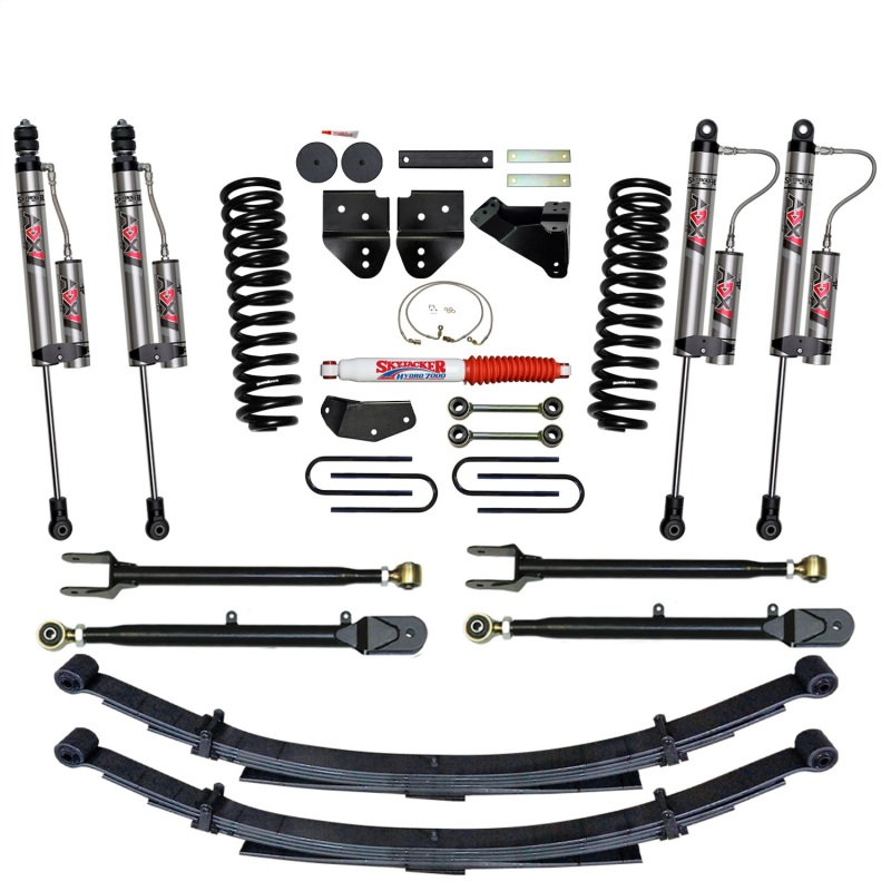 Ford F-250 Super Duty Suspension Lift Kit - Skyjacker - 4 in. SYS ADX 2.0 Remote Reservoir Monotube Shocks - `08-`10