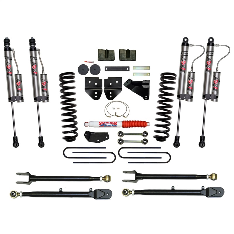 Ford F350 Suspension Lift Kit - Skyjacker - 4-Link Conversion, ADX 2.0 Remote Reservoir Monotube Shocks, Nitrogen Charged, Internal Floating Piston Technology - `08-`10