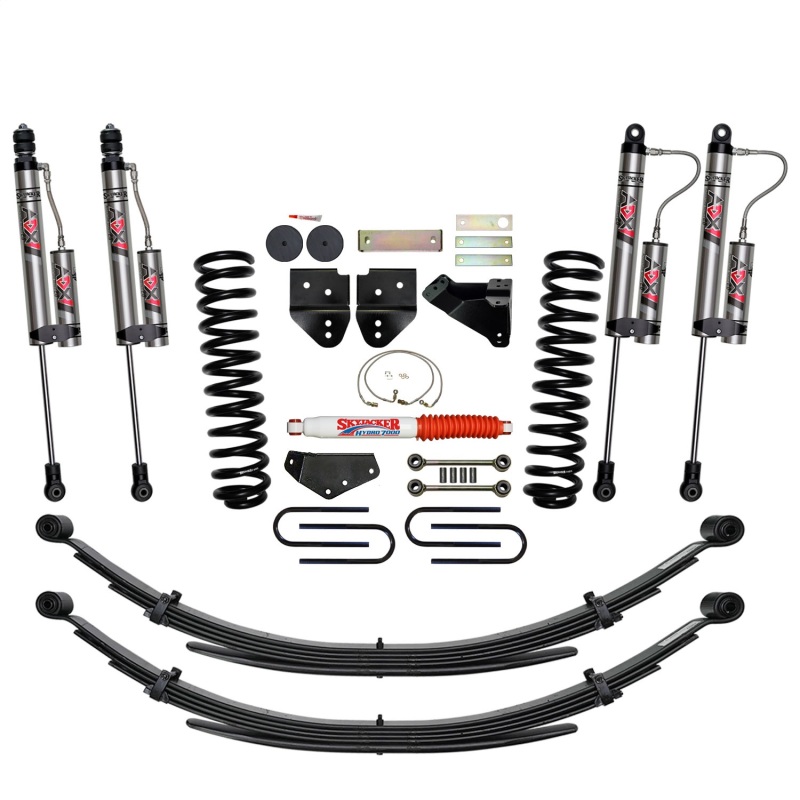 Ford F350 Suspension Lift Kit - Front + Rear - Skyjacker - 6 in. Lift System with ADX 2.0 Adventure Series Remote Reservoir Monotube Shocks, Skyjacker Softride Technology - 2008