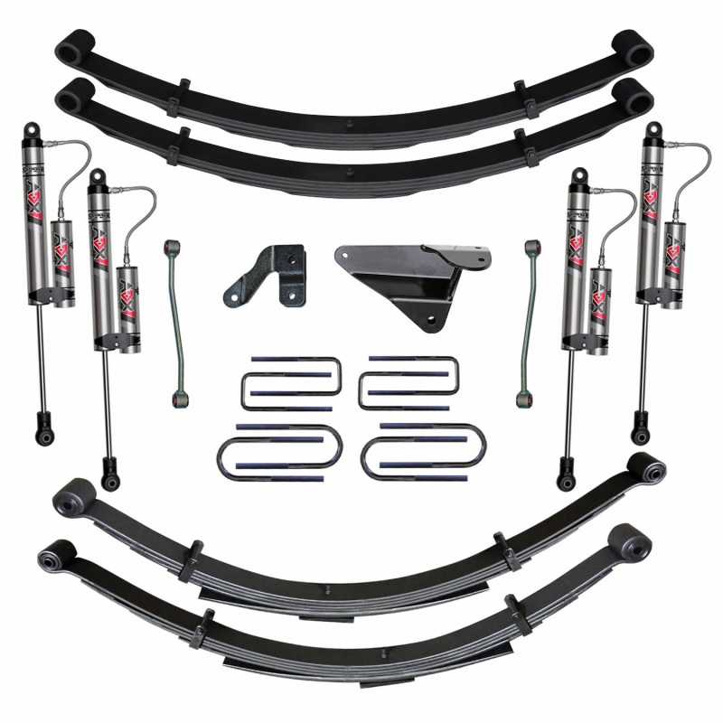 Ford F350 Suspension Lift Kit - Front + Rear - Skyjacker - 6-inch Lift with ADX 2.0 Remote Reservoir Monotube Shocks and Softride Technology - `00-`04