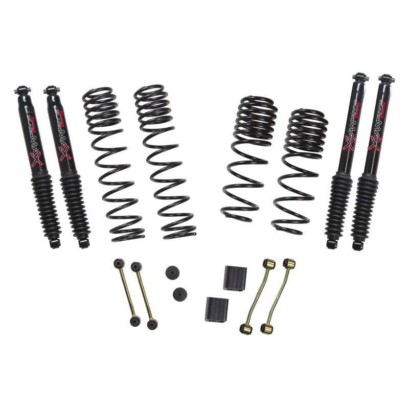 Jeep Wrangler Suspension Lift Kit - Front + Rear - Skyjacker - 2.5in Coil System with Black MAX Shocks - `21-`23