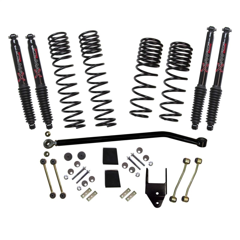 Jeep Wrangler Suspension Lift Kit - Skyjacker - 3.75in Coil System w/ Black MAX Shocks - `21-`23