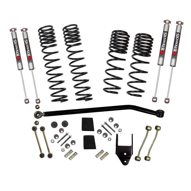 Jeep Wrangler Suspension Lift Kit - Front + Rear - Skyjacker - 3.755in Coil System w/ M95 Monotube Shocks - `21-`23