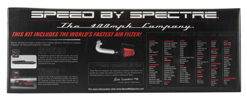 Ford Expedition Performance Air Intake - Spectre - Cold Air Intake Kits - Polished - `97-`03