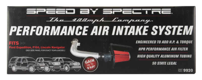 Ford Expedition Performance Air Intake - Spectre - Cold Air Intake Kits - Polished - `97-`03