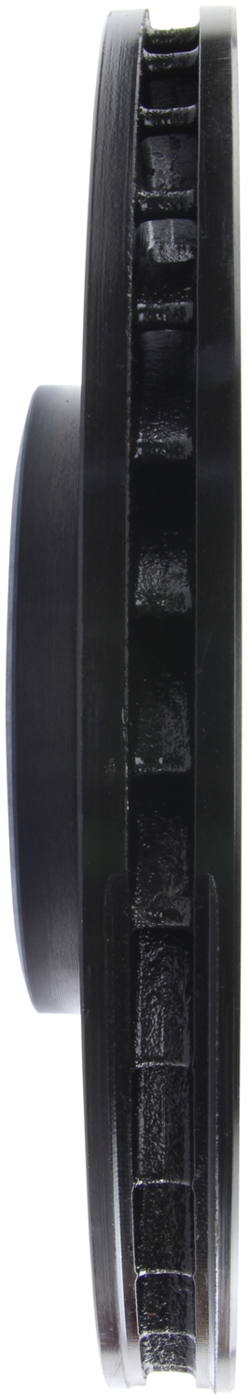 Audi S5 Brake Rotor (1) - Front Left - Stoptech - Slotted Sport, E-Coated - Black - `08-`11