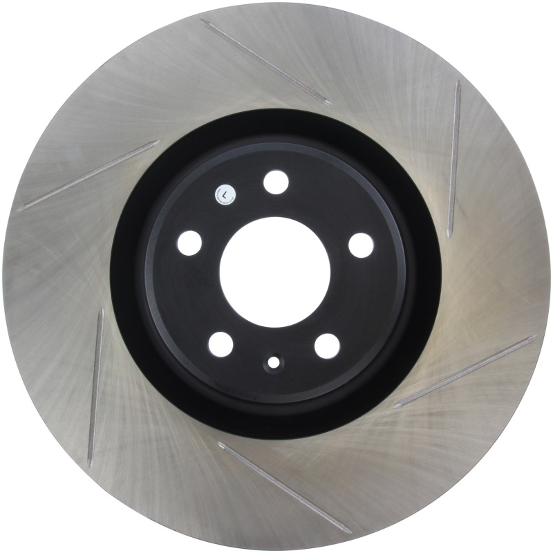 Audi A8 Quattro Brake Rotor (1) - Front Left - Stoptech - Sport Slotted Cryo - Black - `13-`18 Audi A8 Quattro Brake Rotor (1) - Front Left - Stoptech - Sport Slotted Cryo - Black - `13-`18