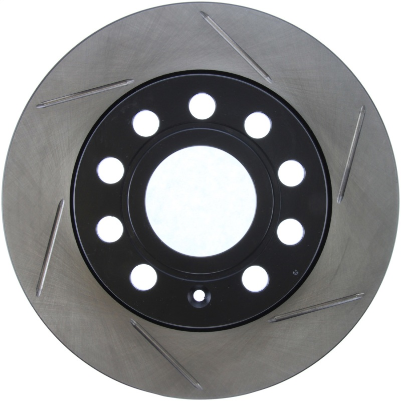 Audi A3 Quattro Brake Rotor (1) - Rear Left - Stoptech - Slotted Sport - Black - `04-`05 Audi A3 Quattro Brake Rotor (1) - Rear Left - Stoptech - Slotted Sport - Black - `04-`05