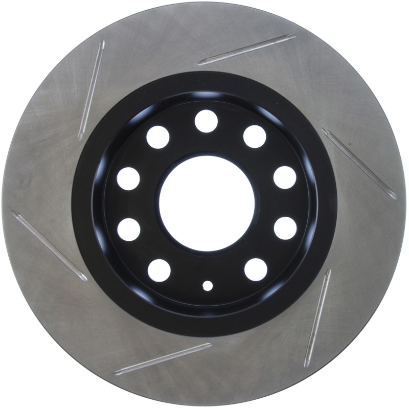 Volkswagen Caddy Brake Rotor (1) - Rear Left - Stoptech - Slotted Sport - Black - `14-`15