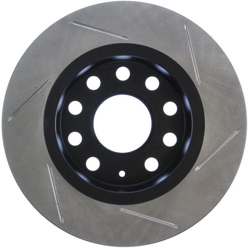 Volkswagen Caddy Brake Rotor (1) - Rear Right - Stoptech - Slotted Sport - Black - `14-`15
