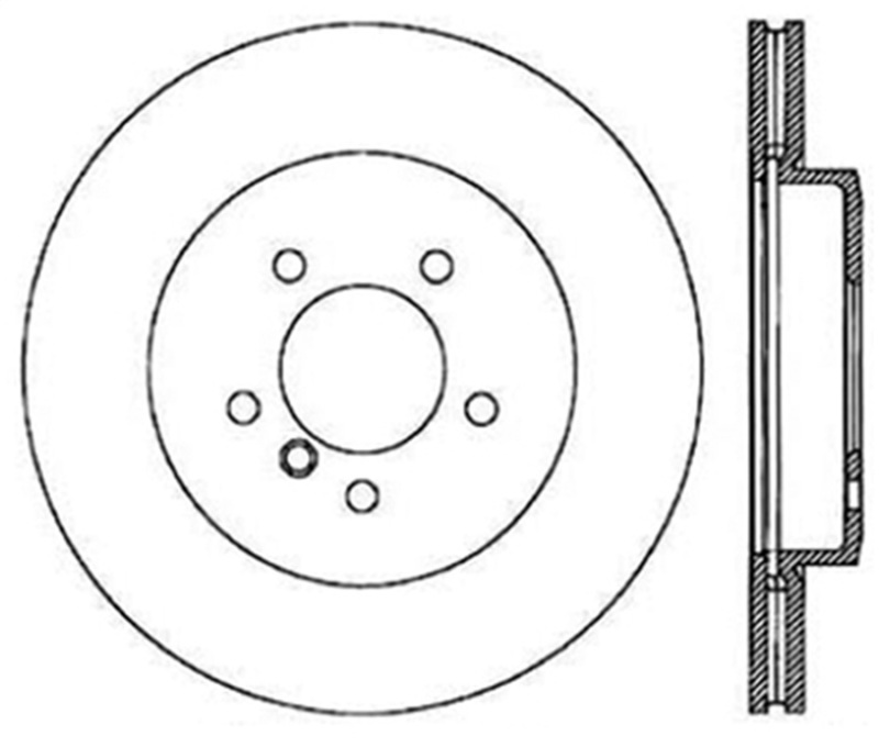 BMW Z4 Brake Rotor (1) - Front Right - Stoptech - Slotted Cryo - `06-`08 BMW Z4 Brake Rotor (1) - Front Right - Stoptech - Slotted Cryo - `06-`08