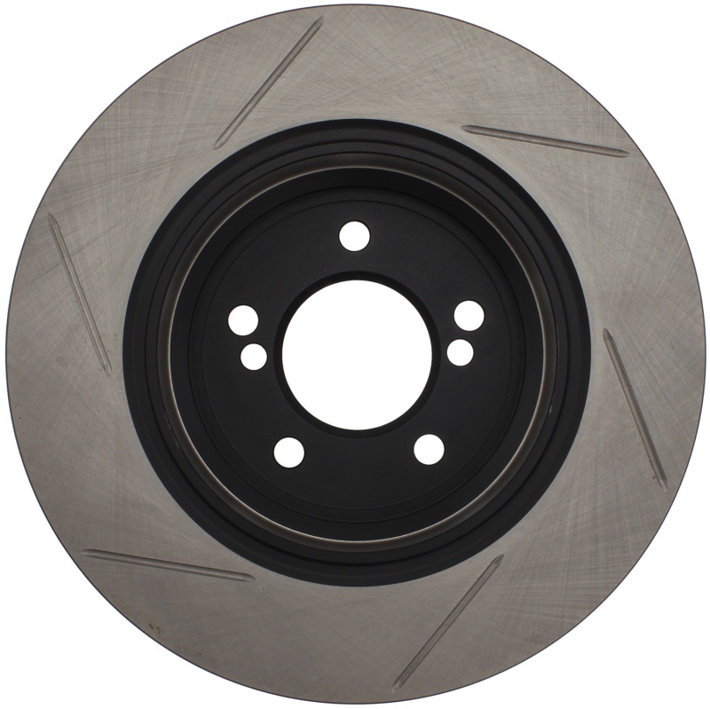 BMW M3 Brake Rotor (1) - Rear Left - Stoptech - Slotted - Black - `01-`06