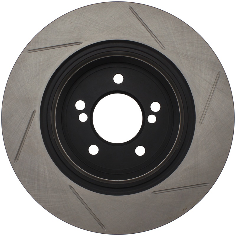 BMW M3 Brake Rotor (1) - Rear Right - Stoptech - Slotted Sport - Black E-Coated - `01-`06