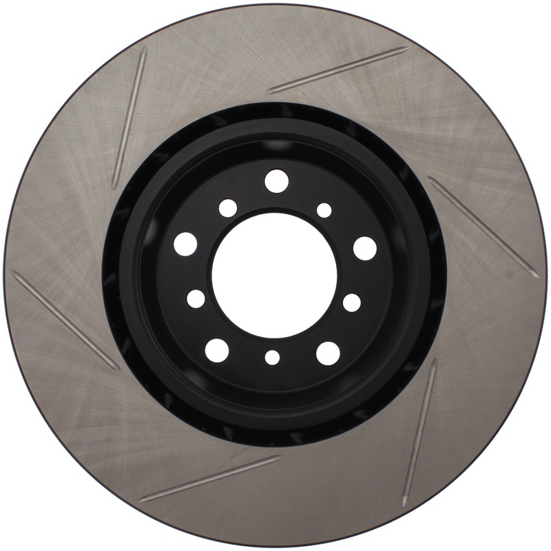 BMW M3 Brake Rotor (1) - Front Left - Stoptech - Slotted Sport - Black - `01-`06