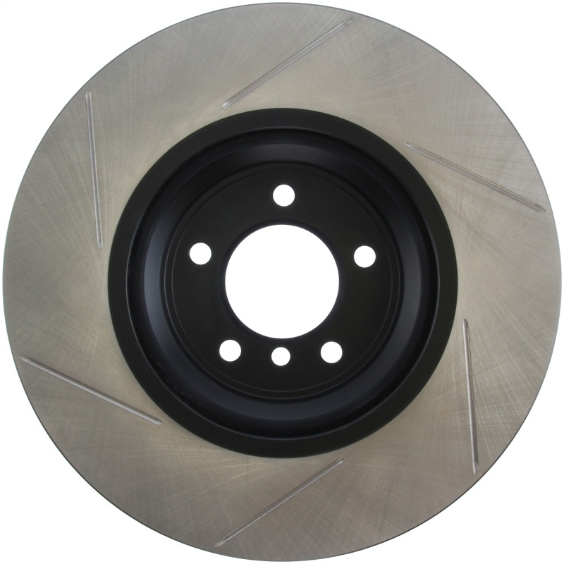 BMW 3 Series Brake Rotor (1) - Front Left - Stoptech - Slotted Sport - Black - `09-`11