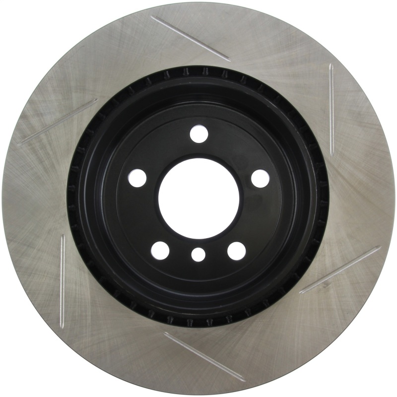 BMW ActiveHybrid 5 Brake Rotor (1) - Rear Right - Stoptech - Sport Slotted - Black - `12-`16