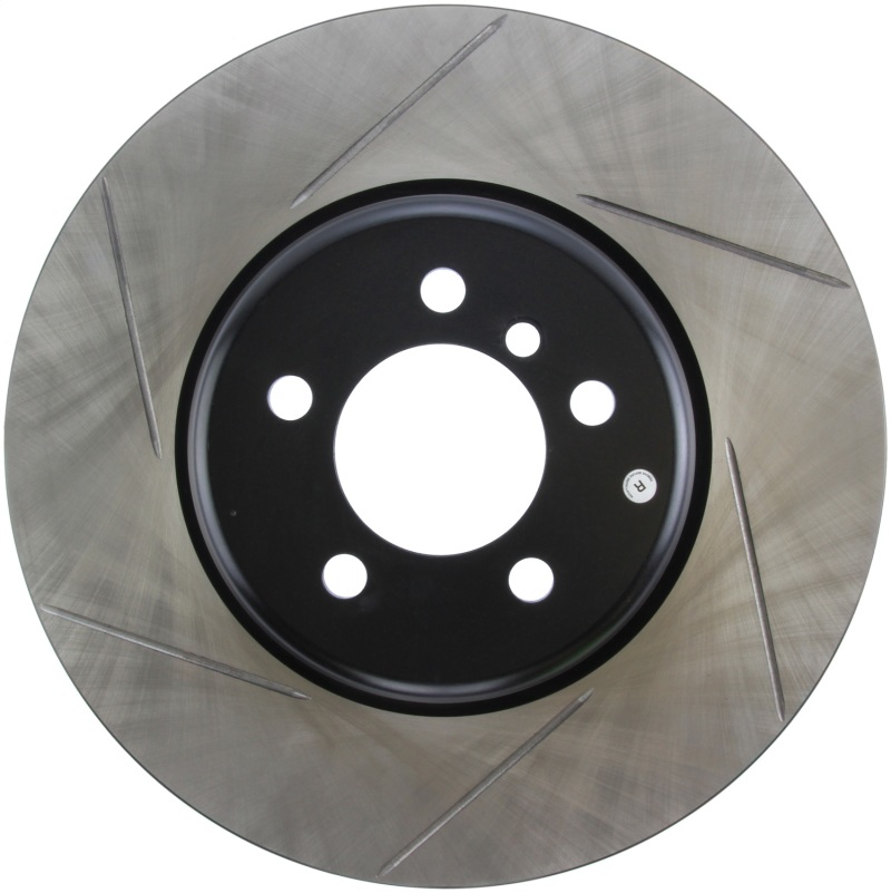 BMW 335i Brake Rotor (1) - Front Right - Stoptech - Slotted Sport - Black - `13-`15