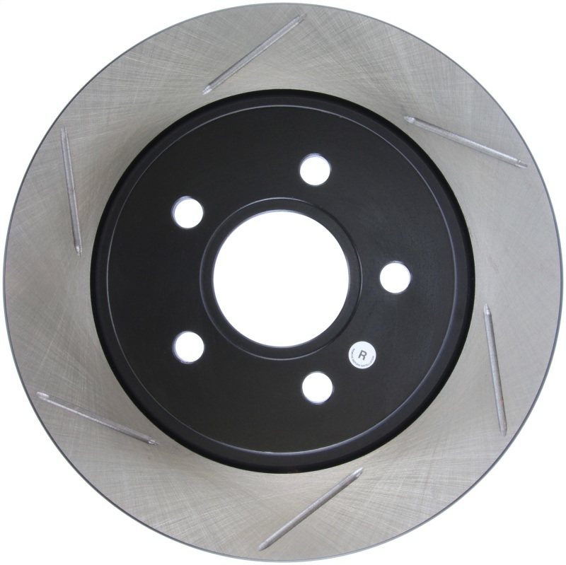 Volvo C70 Brake Rotor (1) - Rear Left - Stoptech - Slotted - Black - `06-`13