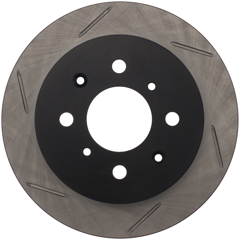 Acura Integra Brake Rotor (1) - Rear Right - Stoptech - Slotted - Black - `90-`01 Acura Integra Brake Rotor (1) - Rear Right - Stoptech - Slotted - Black - `90-`01