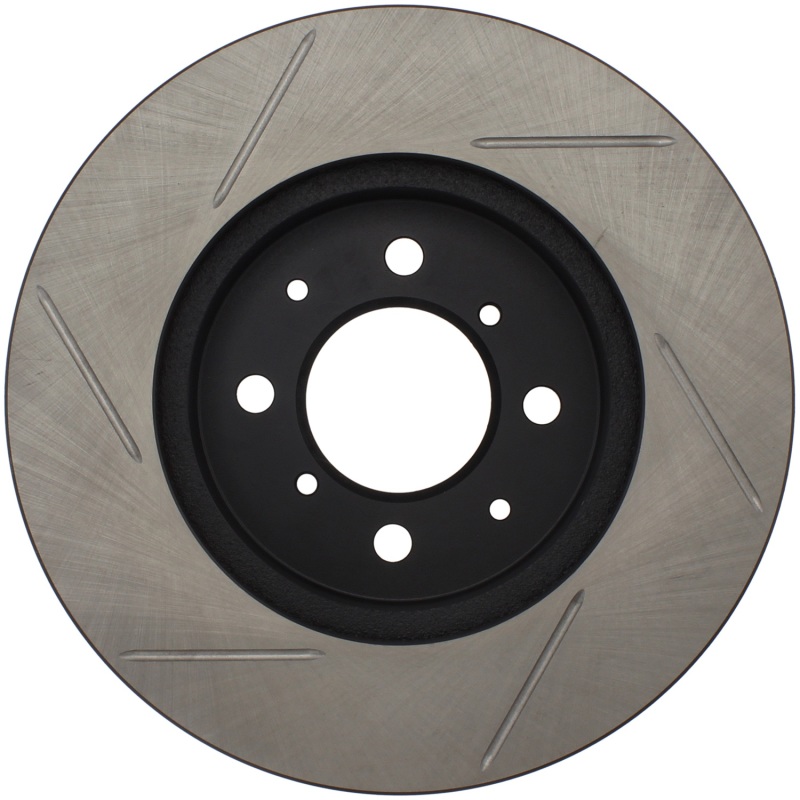 Honda Insight Brake Rotors (2) - Front Left - Stoptech - Slotted Sport Rotors - Black - `10-`14