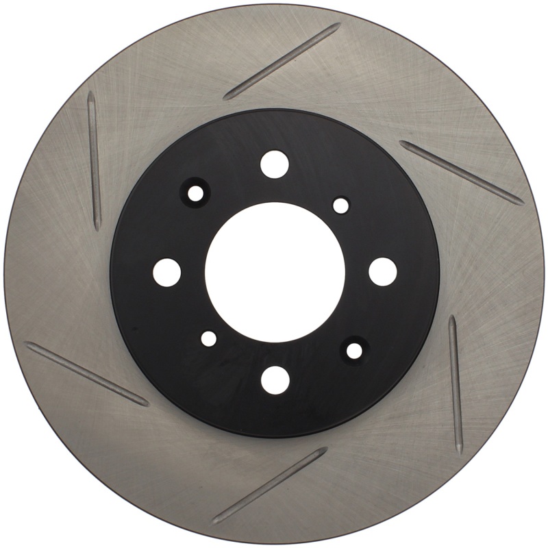 Acura Integra Brake Rotors (2) - Front Right - Stoptech - Slotted Sport Rotors - Black - `90-`01 Acura Integra Brake Rotors (2) - Front Right - Stoptech - Slotted Sport Rotors - Black - `90-`01