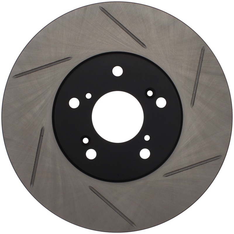 Acura MDX Brake Rotor (1) - Front Left - Stoptech - Slotted Sport - Black - `01-`06 Acura MDX Brake Rotor (1) - Front Left - Stoptech - Slotted Sport - Black - `01-`06