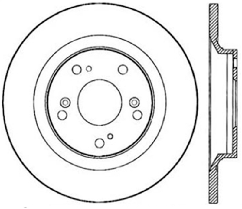 Honda S2000 Brake Rotor (1) - Rear Right - Stoptech - Slotted Sport + Cryo - Black - `00-`09 Honda S2000 Brake Rotor (1) - Rear Right - Stoptech - Slotted Sport + Cryo - Black - `00-`09