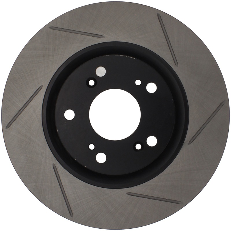 Acura CSX Brake Rotor (1) - Front Left - Stoptech - Slotted Sport - Black - `07-`11 Acura CSX Brake Rotor (1) - Front Left - Stoptech - Slotted Sport - Black - `07-`11