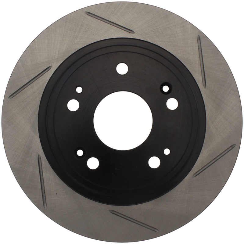 Acura ILX Brake Rotor (1) - Rear Left - Stoptech - Slotted Sport - Black - `16-`19 Acura ILX Brake Rotor (1) - Rear Left - Stoptech - Slotted Sport - Black - `16-`19