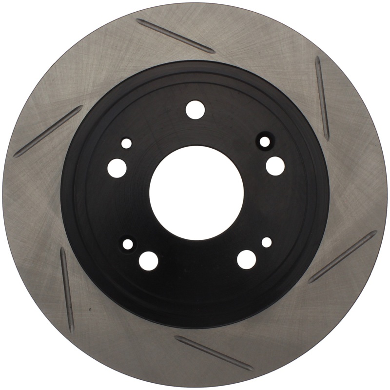 Acura ILX Brake Rotor (1) - Rear Right - Stoptech - Slotted Sport - Black - `16-`19 Acura ILX Brake Rotor (1) - Rear Right - Stoptech - Slotted Sport - Black - `16-`19