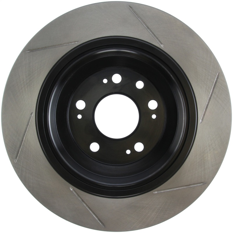 Acura TL Brake Rotors (1) - Rear Right - Stoptech - Slotted Sport - Black E-Coated - `09-`14