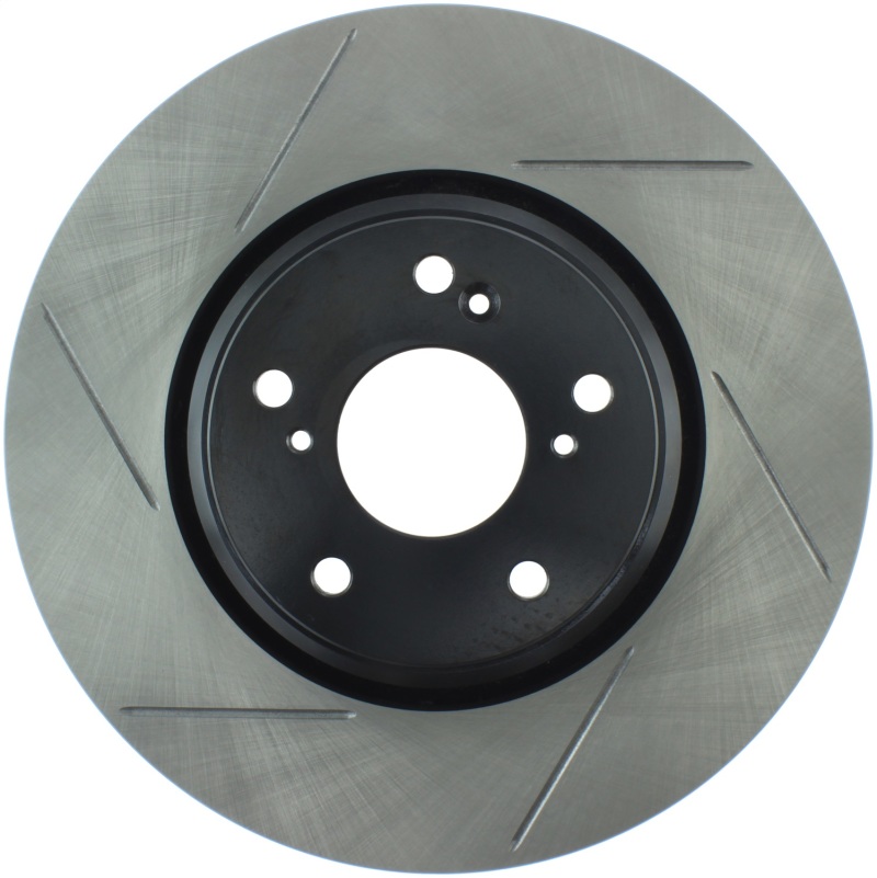 Acura ILX Brake Rotor (1) - Front Right - Stoptech - Sport Slotted - Black - `17-`19 Acura ILX Brake Rotor (1) - Front Right - Stoptech - Sport Slotted - Black - `17-`19