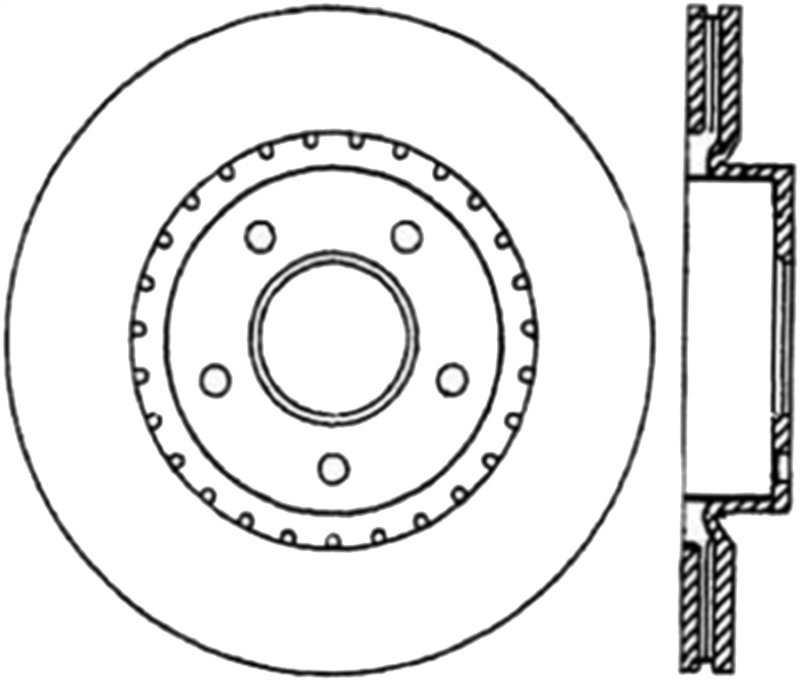 Infiniti G35 Brake Rotor (1) - Front Right - Stoptech - Slotted Sport Cryo - Black - `03-`05 Infiniti G35 Brake Rotor (1) - Front Right - Stoptech - Slotted Sport Cryo - Black - `03-`05