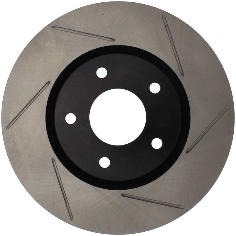 Infiniti G35 Brake Rotor (1) - Front Left - Stoptech - Slotted Sport - Black - `03-`05 Infiniti G35 Brake Rotor (1) - Front Left - Stoptech - Slotted Sport - Black - `03-`05