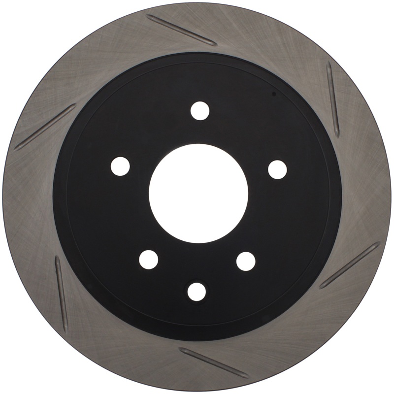 Nissan Juke Brake Rotor (1) - Rear Left - Stoptech - Slotted Sport - Black E-Coated - `14-`18 Nissan Juke Brake Rotor (1) - Rear Left - Stoptech - Slotted Sport - Black E-Coated - `14-`18
