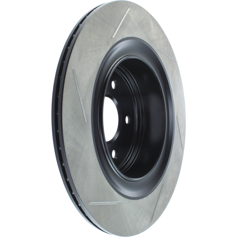 Infiniti G37 Brake Rotor (1) - Rear Left - Stoptech - Slotted Sport - Black - `08-`13 Infiniti G37 Brake Rotor (1) - Rear Left - Stoptech - Slotted Sport - Black - `08-`13