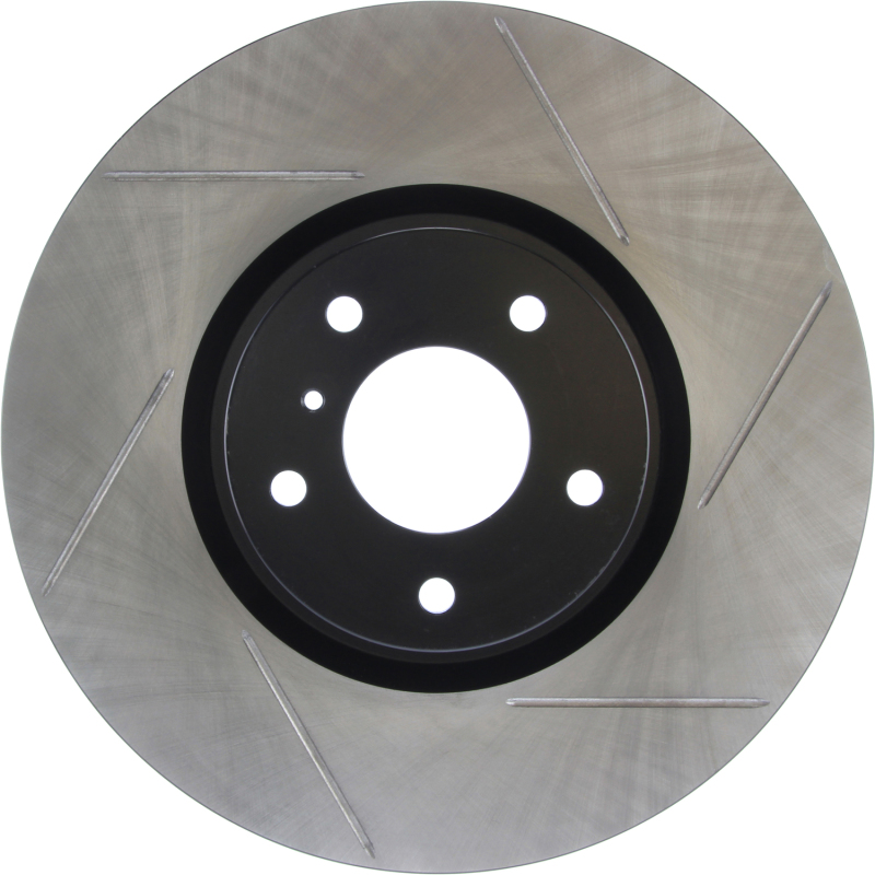 Infiniti G37 Brake Rotor (1) - Front Left - Stoptech - Slotted Sport - Black E-Coated - `08-`13