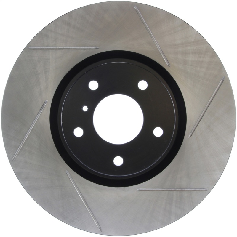 Infiniti G37 Brake Rotor (1) - Front Left - Stoptech - Slotted Sport - Black E-Coated - `08-`13