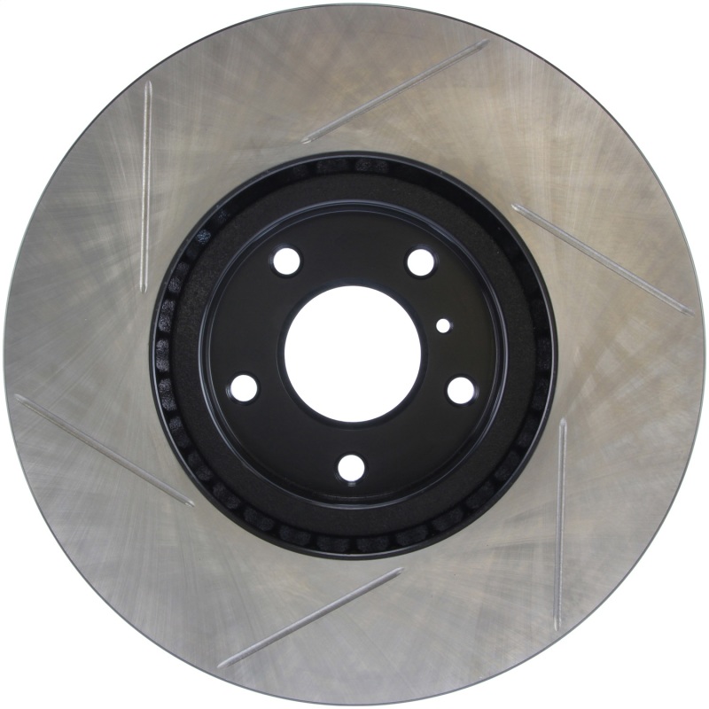 Infiniti G37 Brake Rotor (1) - Front Left - Stoptech - Slotted Sport - Black E-Coated - `08-`13