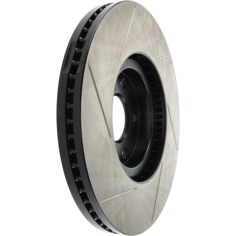 Infiniti G37 Brake Rotor (1) - Front Left - Stoptech - Slotted Sport - Black E-Coated - `08-`13 Infiniti G37 Brake Rotor (1) - Front Left - Stoptech - Slotted Sport - Black E-Coated - `08-`13