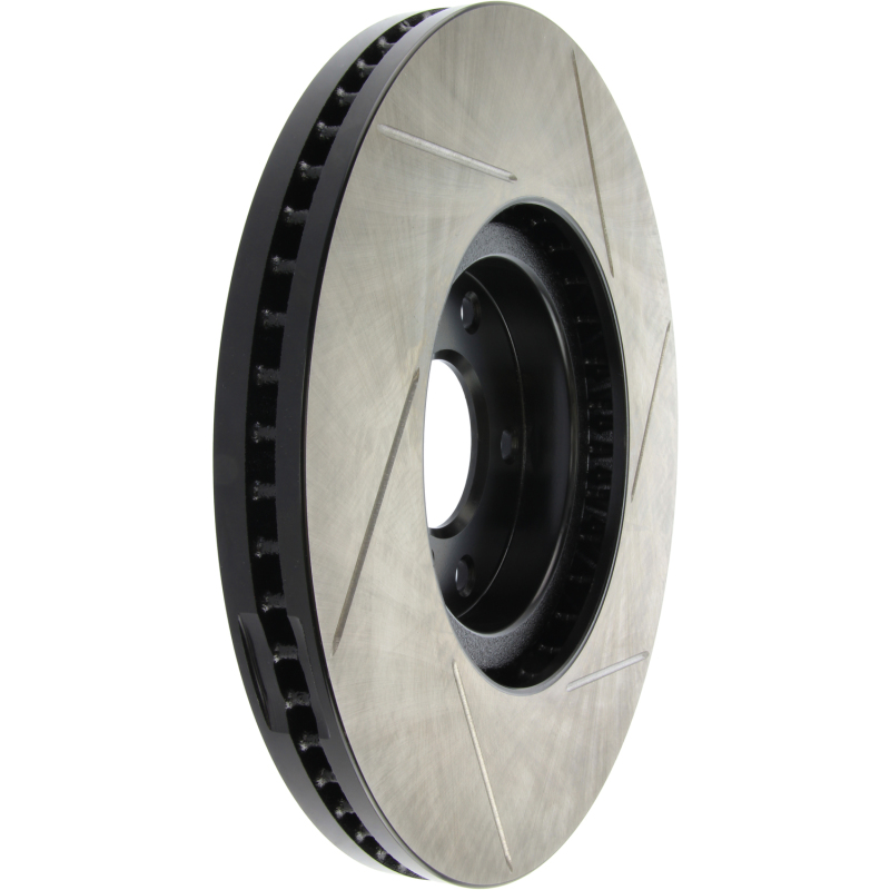 Infiniti G37 Brake Rotor (1) - Front Right - Stoptech - Slotted Sport - Black - `08-`13 Infiniti G37 Brake Rotor (1) - Front Right - Stoptech - Slotted Sport - Black - `08-`13