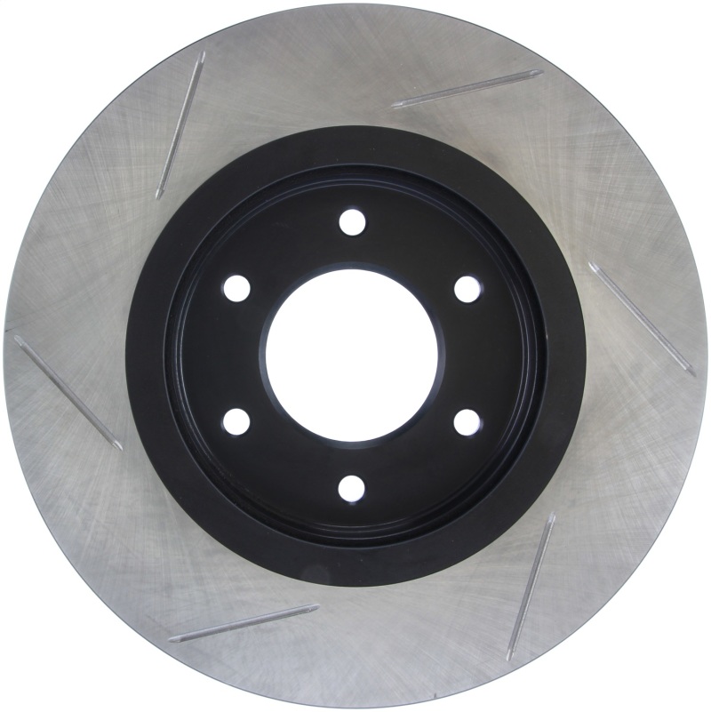 Nissan Armada Brake Rotor (1) - Front Left - Stoptech - Slotted Sport - Black - `08-`18