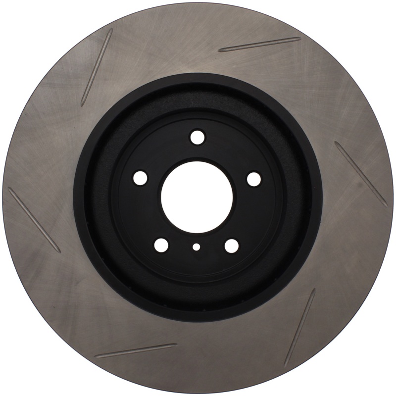 Infiniti G37 Brake Rotor (1) - Front Left - Stoptech - SportStop Slotted, Black E-Coated - Black - `08-`13