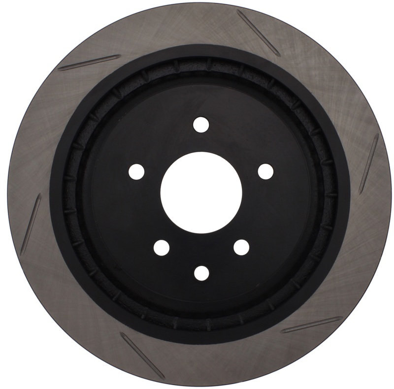 Nissan 370Z Brake Rotor (1) - Rear Left - Stoptech - Slotted Sport - Black - `09-`19 Nissan 370Z Brake Rotor (1) - Rear Left - Stoptech - Slotted Sport - Black - `09-`19