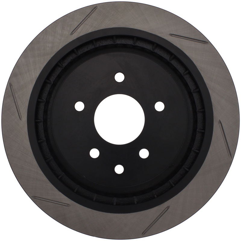 Infiniti G37 Brake Rotor (1) - Rear Right - Stoptech - Slotted - Black - `08-`13 Infiniti G37 Brake Rotor (1) - Rear Right - Stoptech - Slotted - Black - `08-`13