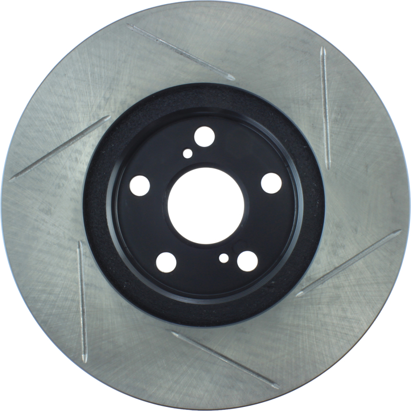 Pontiac Vibe Brake Rotor (1) - Front Right - Stoptech - Slotted Sport - Black - `03-`08