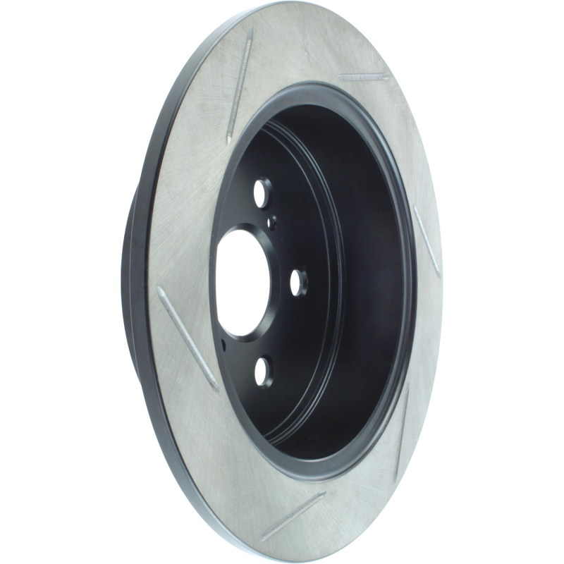 Toyota Celica Brake Rotor (1) - Rear Left - Stoptech - Slotted Sport - Black - `00-`05