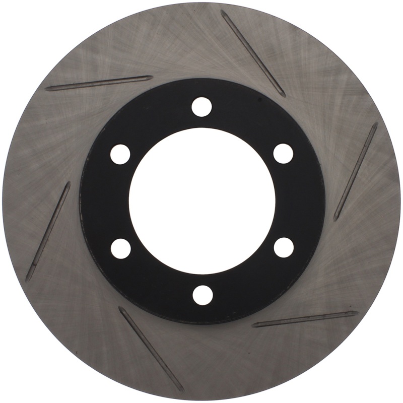 Toyota Sequoia Brake Rotor (1) - Front Left - Stoptech - Slotted - Black - `01-`07