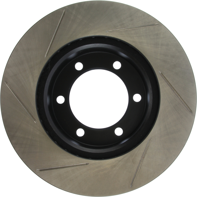 Toyota Sequoia Brake Rotor (1) - Front Left - Stoptech - Slotted - Black - `01-`07